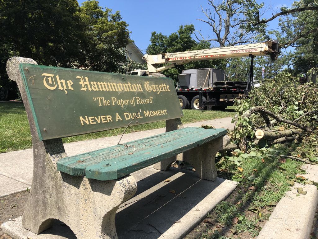 Tropical Storm Isaias aftermath in Hammonton